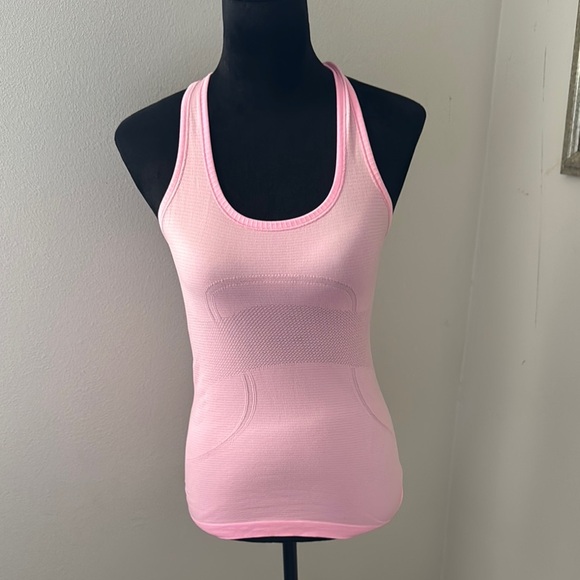 Lululemon Swiftly Pink racer back tank top Sz 4 - Picture 2 of 8